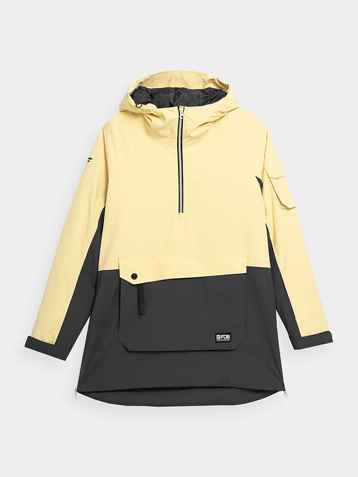 4F Ski-/ Snowboardjacke In Gelb/ Schwarz 3 4F Ski-/ Snowboardjacke In Gelb/ Schwarz