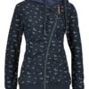 Sweatjacke In Dunkelblau -Damenbekleidung alife and kickin sweatjacke in dunkelblau