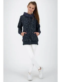 Sweatjacke In Dunkelblau -Damenbekleidung alife and kickin sweatjacke in dunkelblau 5