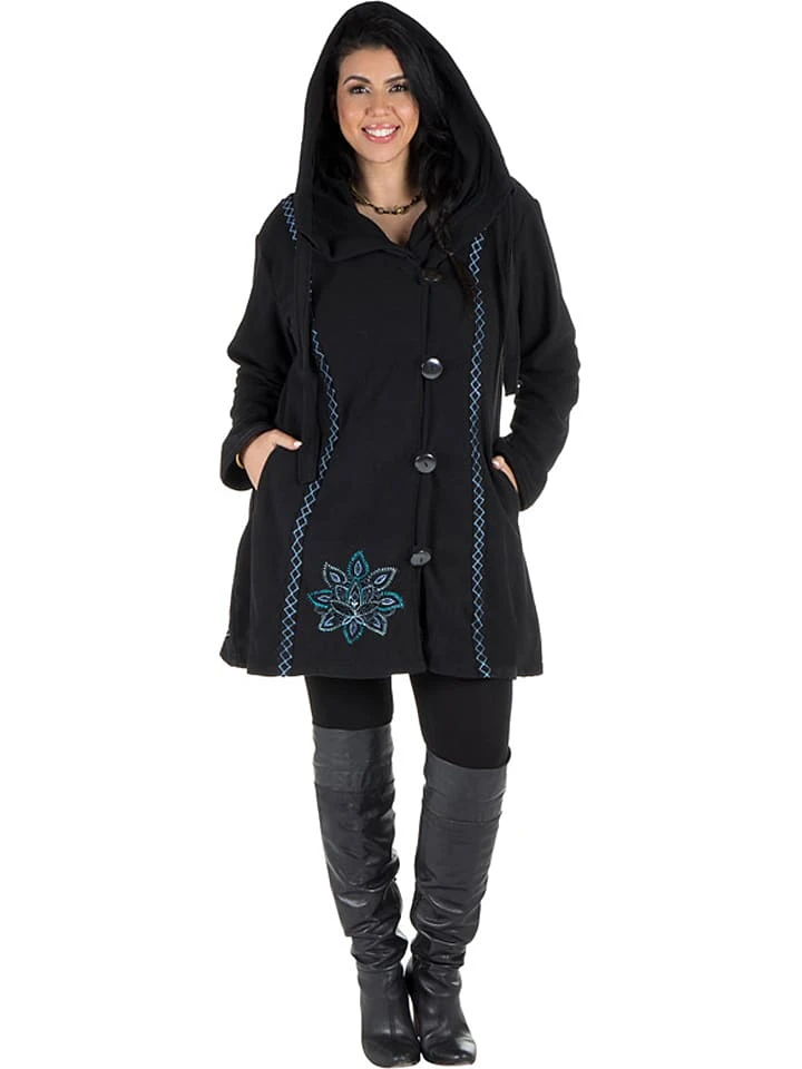 Fleecemantel In Schwarz 3 Fleecemantel In Schwarz