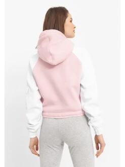 Damenbekleidung -Damenbekleidung bench hoodie dazie in rosa weiss 1