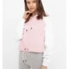 Bench Hoodie "Dazie" In Rosa/ Weiß -Damenbekleidung bench hoodie dazie in rosa weiss