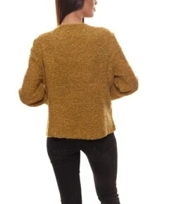 Bianca Strick-Jacke In Gelb -Damenbekleidung bianca strick jacke in gelb 3