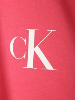 Calvin Klein Jeans Sweatshirt In Pink Weiß -Damenbekleidung calvin klein jeans sweatshirt in pink weiss 2