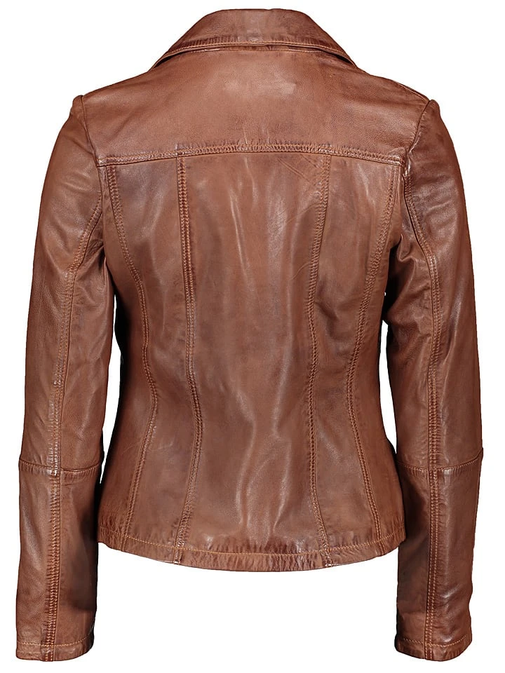 Lederjacke "Convi" In Cognac 4 Lederjacke "Convi" In Cognac – Bild 2
