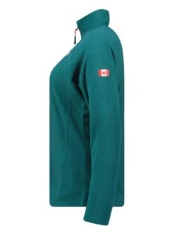 Fleecepullover "Tugeak" In Dunkelgrün -Damenbekleidung canadian peak fleecepullover tugeak in dunkelgrun 2