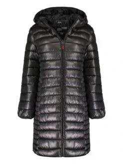 Steppmantel "Colombiana Long Hood" In Schwarz