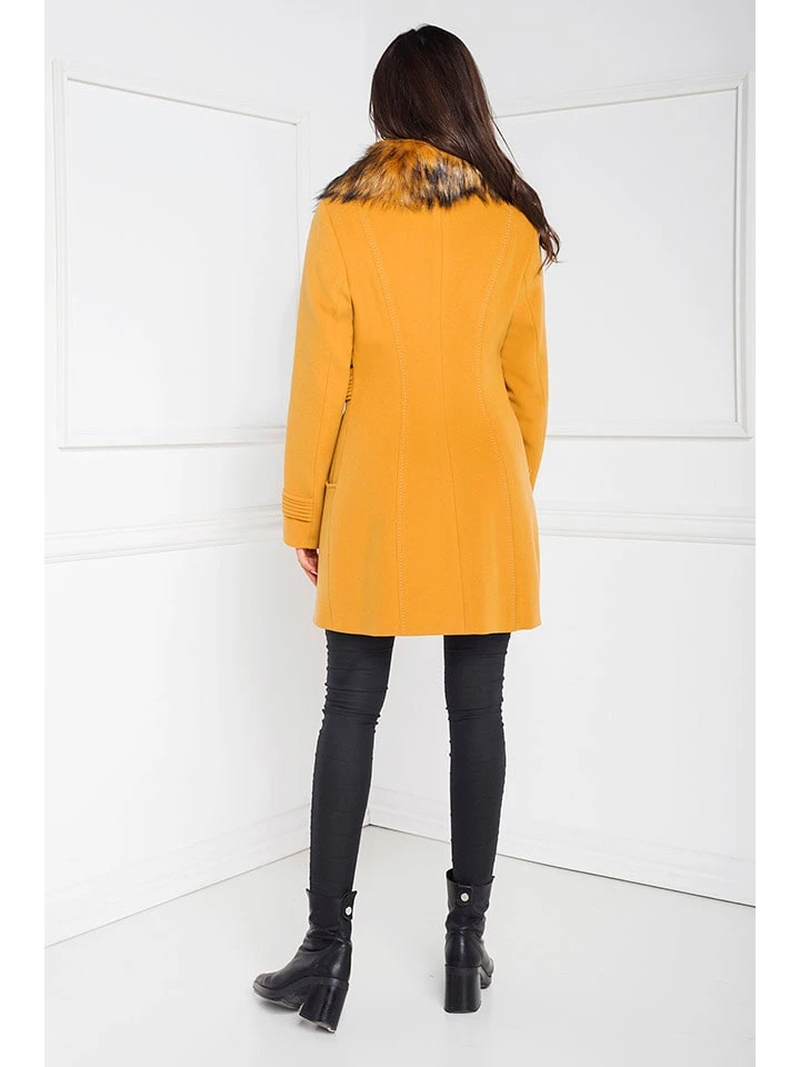 Wollmantel In Gelb 4 Wollmantel In Gelb – Bild 2
