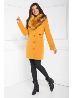 Wollmantel In Gelb
