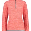 CMP Fleecepullover In Orange 2 CMP Fleecepullover In Orange -Damenbekleidung cmp fleecepullover in orange