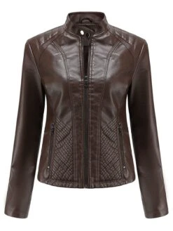 Übergangsjacke In Dunkelbraun