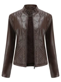 Übergangsjacke In Dunkelbraun -Damenbekleidung coatme ubergangsjacke in dunkelbraun 3