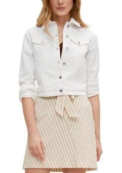 Comma Jacke Weiß -Damenbekleidung comma jacke weiss 3