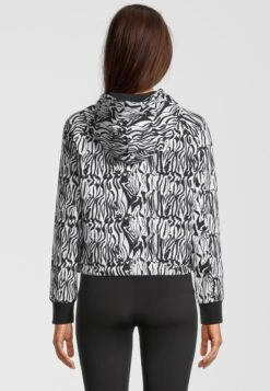 Fila Kapuzenpullover BREZA AOP Cropped Hoody In Bright White - Zebra Aop -Damenbekleidung fila kapuzenpullover breza aop cropped hoody in bright white zebra aop 2