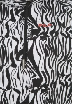 Fila Kapuzenpullover BREZA AOP Cropped Hoody In Bright White - Zebra Aop -Damenbekleidung fila kapuzenpullover breza aop cropped hoody in bright white zebra aop 3