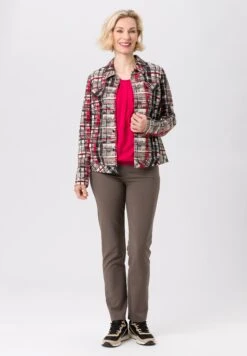 Leichtjacke METROPOLIS MIX In Schwarz/Cranberry/Ecru 11 Leichtjacke METROPOLIS MIX In Schwarz/Cranberry/Ecru -Damenbekleidung frank walder leichtjacke metropolis mix in schwarz cranberry ecru 3