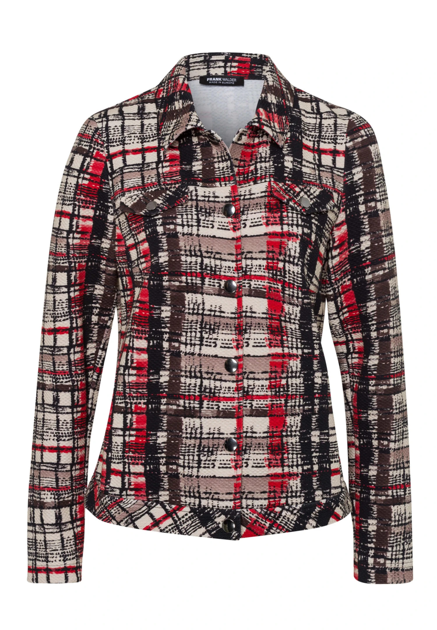 Leichtjacke METROPOLIS MIX In Schwarz/Cranberry/Ecru 3 Leichtjacke METROPOLIS MIX In Schwarz/Cranberry/Ecru