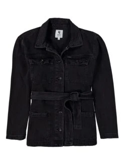 Garcia Jeansjacke In Schwarz -Damenbekleidung garcia jeansjacke in schwarz 4