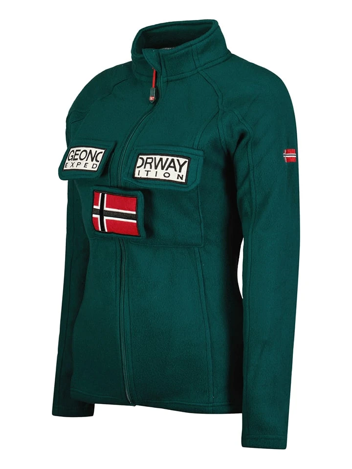 GEOGRAPHICAL NORWAY Fleecejacke "Tantouna" In Dunkelgrün 5 GEOGRAPHICAL NORWAY Fleecejacke "Tantouna" In Dunkelgrün – Bild 3