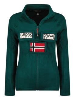 GEOGRAPHICAL NORWAY Fleecejacke "Tantouna" In Dunkelgrün