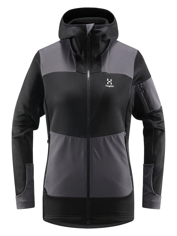 Fleecejacke "Astral" In Schwarz/ Grau 3 Fleecejacke "Astral" In Schwarz/ Grau