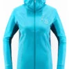 Fleecejacke "L.I.M Mid Comp" In Türkis -Damenbekleidung haglofs fleecejacke l i m mid comp in turkis