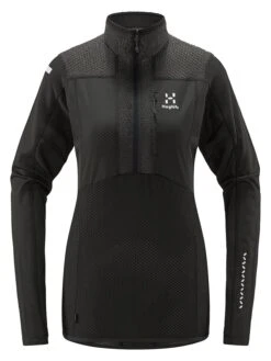 Fleecepullover "L.I.M Mid Fast" In Anthrazit -Damenbekleidung haglofs fleecepullover l i m mid fast in anthrazit 3