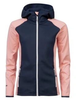 Halti Fleecejacke "Jaava" In Rosa/ Dunkelblau