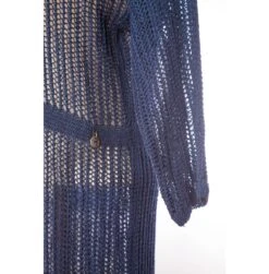 Longcardigan In Marine -Damenbekleidung heimatliebe longcardigan in marine 4