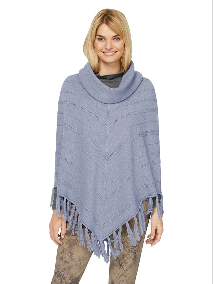 Heine Poncho In Blau 5 Heine Poncho In Blau – Bild 3
