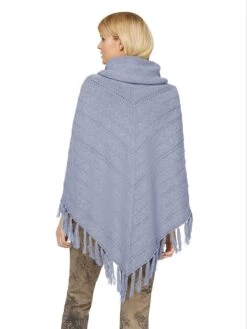 Heine Poncho In Blau 9 Heine Poncho In Blau -Damenbekleidung heine poncho in blau 3