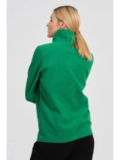 Fleecepullover "Logan" In Grün -Damenbekleidung holo generation fleecepullover logan in grun 2