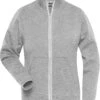 James & Nicholson Jacke Doubleface -Solid- Grey Heather -Damenbekleidung james and nicholson jacke doubleface solid grey heather
