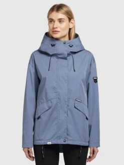 Khujo Übergangsjacke "Frips" In Hellblau -Damenbekleidung khujo ubergangsjacke frips in hellblau 2
