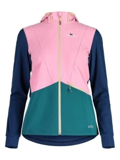 Maloja Softshelljacke "BalfiM" In Dunkelblau/ Rosa/ Petrol