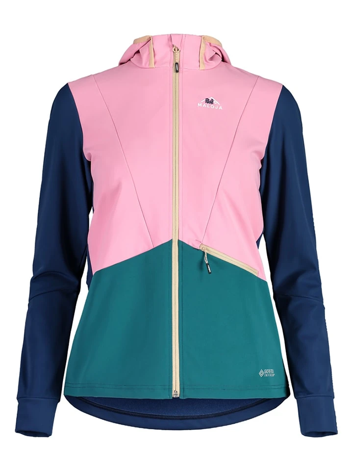 Maloja Softshelljacke "BalfiM" In Dunkelblau/ Rosa/ Petrol 3 Maloja Softshelljacke "BalfiM" In Dunkelblau/ Rosa/ Petrol