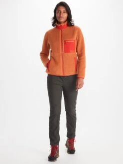 Marmot Fleecejacke "Wiley Polartec" In Orange -Damenbekleidung marmot fleecejacke wiley polartec in orange 2