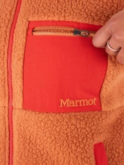 Marmot Fleecejacke "Wiley Polartec" In Orange -Damenbekleidung marmot fleecejacke wiley polartec in orange 4