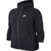 Nike Sportswear Sweatjacke Plus Size In Black-white -Damenbekleidung nike sportswear sweatjacke plus size in black white