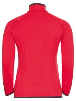 Odlo Fleecepullover "Carve Ceramiwarm" In Rot -Damenbekleidung odlo fleecepullover carve ceramiwarm in rot 1