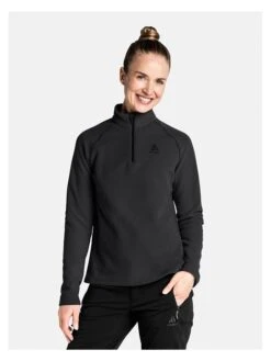 Odlo Fleecepullover "Rigi" In Schwarz -Damenbekleidung odlo fleecepullover rigi in schwarz 2