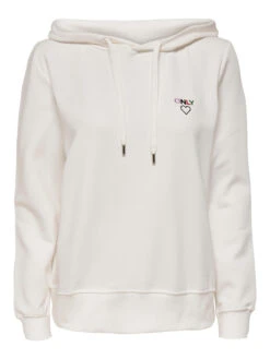 ONLY Sweatshirt Mit Kapuze Cloud Dancer