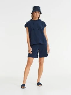 OPUS Hoodie "Guisa" In Dunkelblau -Damenbekleidung opus hoodie guisa in dunkelblau 2