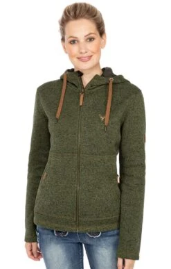 Sweatjacke ELISSA Oliv