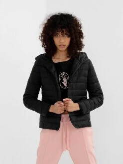 Jacke In Schwarz -Damenbekleidung outhorn jacke in schwarz 3