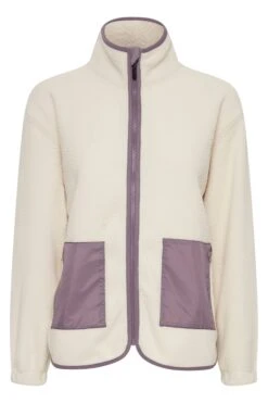 OXMO Fleecejacke In Natur -Damenbekleidung oxmo fleecejacke in natur 5