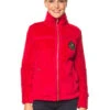 Fleecejacke In Rot -Damenbekleidung peak mountain fleecejacke in rot