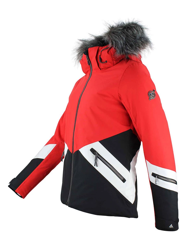 Ski-/ Snowboardjacke "Anita" In Rot/ Schwarz 4 Ski-/ Snowboardjacke "Anita" In Rot/ Schwarz – Bild 2