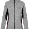 Fleecejacke Strick Heather Grey 2 Fleecejacke Strick Heather Grey -Damenbekleidung promodoro fleecejacke strick heather grey