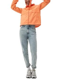 QS By S.Oliver Outdoor-Jacke Mit Mesh-Innenfutter Orange -Damenbekleidung qs by s oliver outdoor jacke mit mesh innenfutter orange 3
